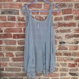 Free people blue embellished dress